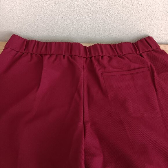 Isaac Mizrahi Regular Timeless Twill Wide Leg Pants , Sangria more sizes a609795 - Picture 3 of 5